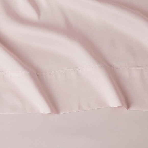 AmazonBasics Full Microfiber 4-Piece Sheet Set 14" Deep Pockets Blush Pink Solid - Picture 4 of 8